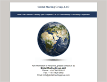 Tablet Screenshot of globalmeetinggroup.com